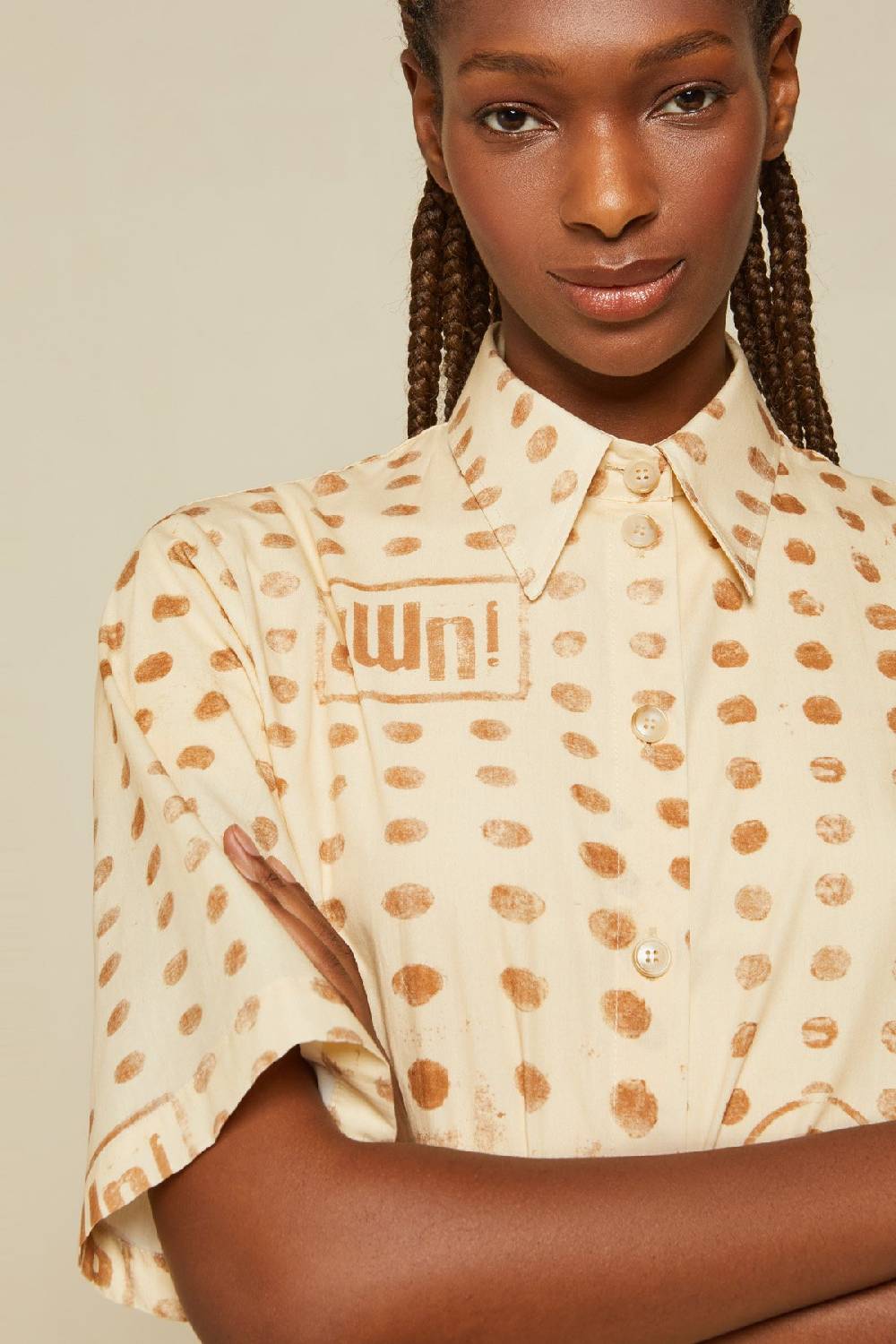 Ottod'Ame Cotton Shirt With Drawstring