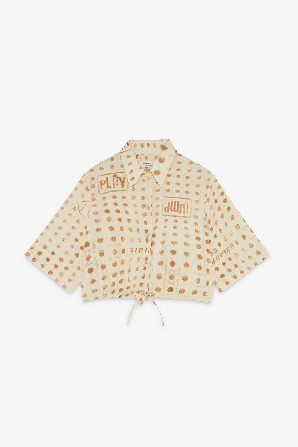 Ottod'Ame Cotton Shirt With Drawstring