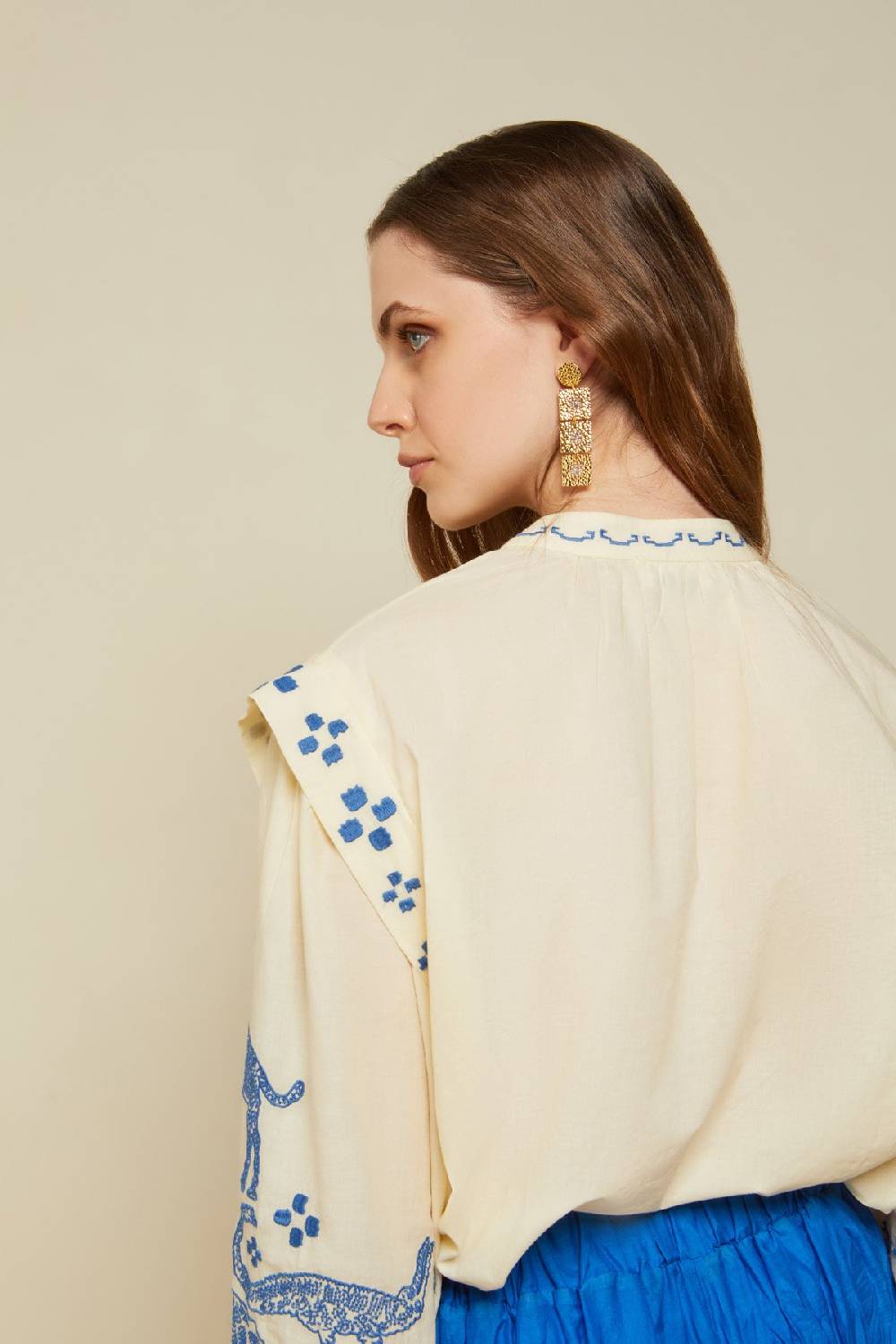 Ottod'Ame Cotton Shirt With Embroidery