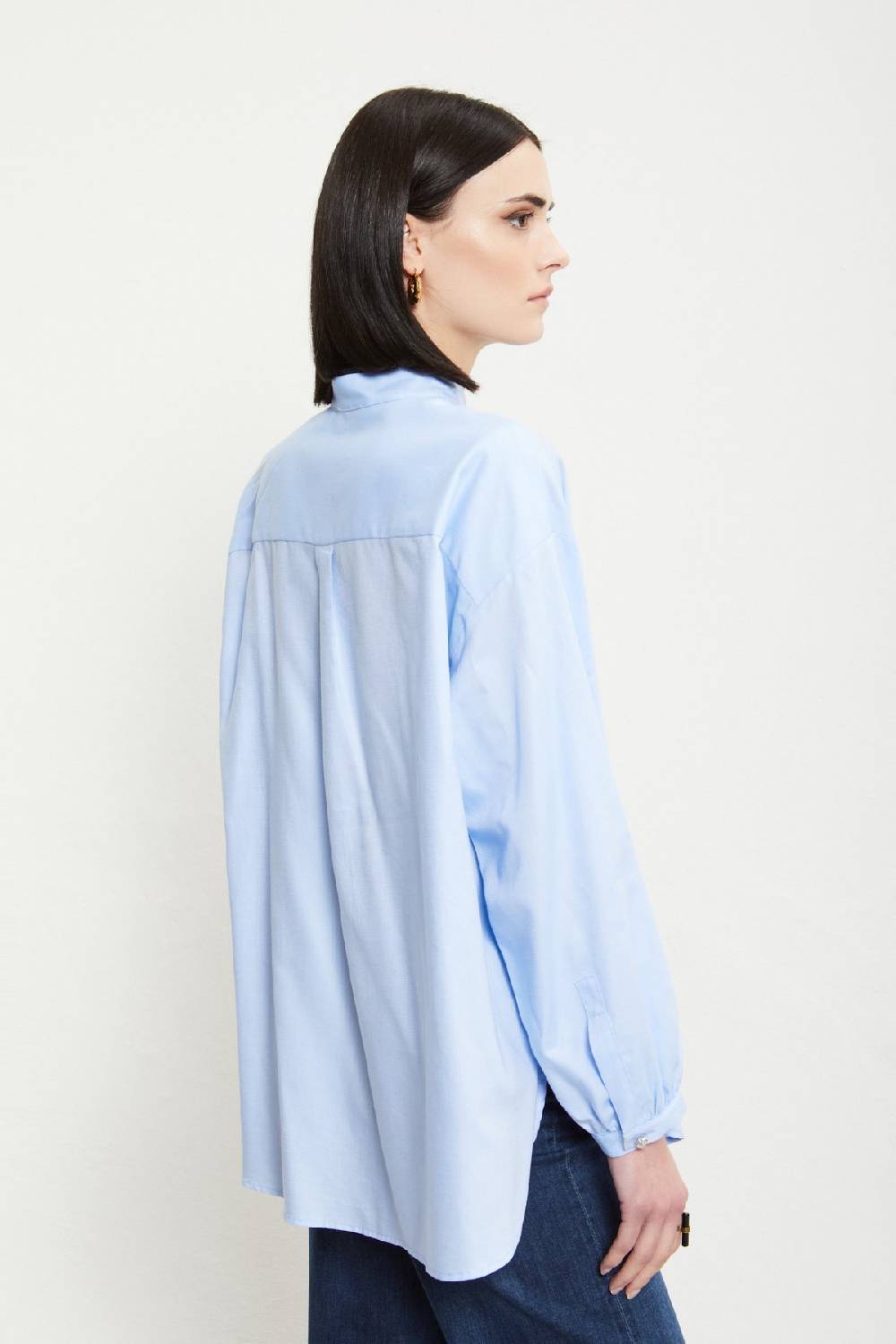 Ottod'Ame Cotton Shirt With Mandarin Collar
