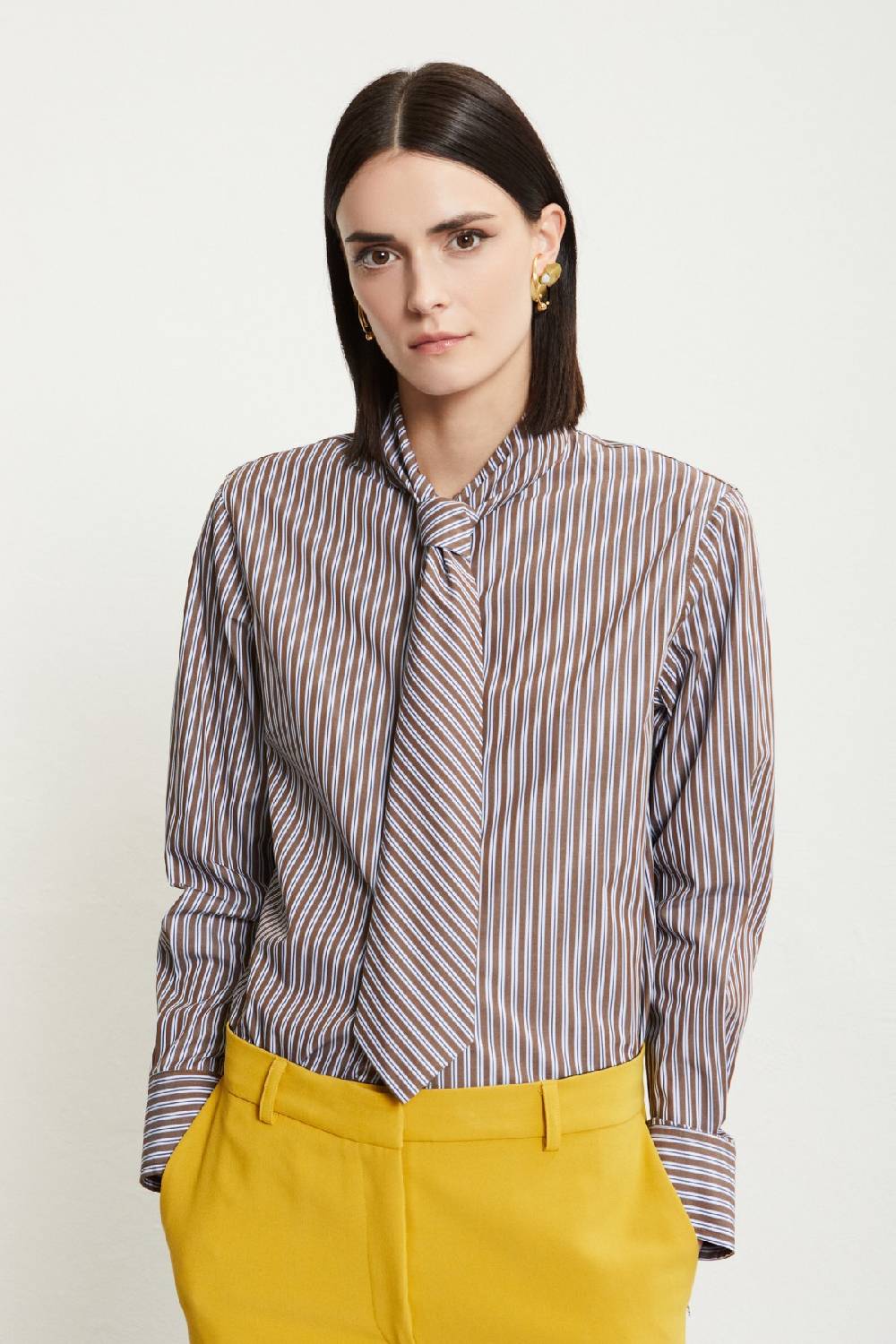 Ottod'Ame Cotton Shirt With Necktie