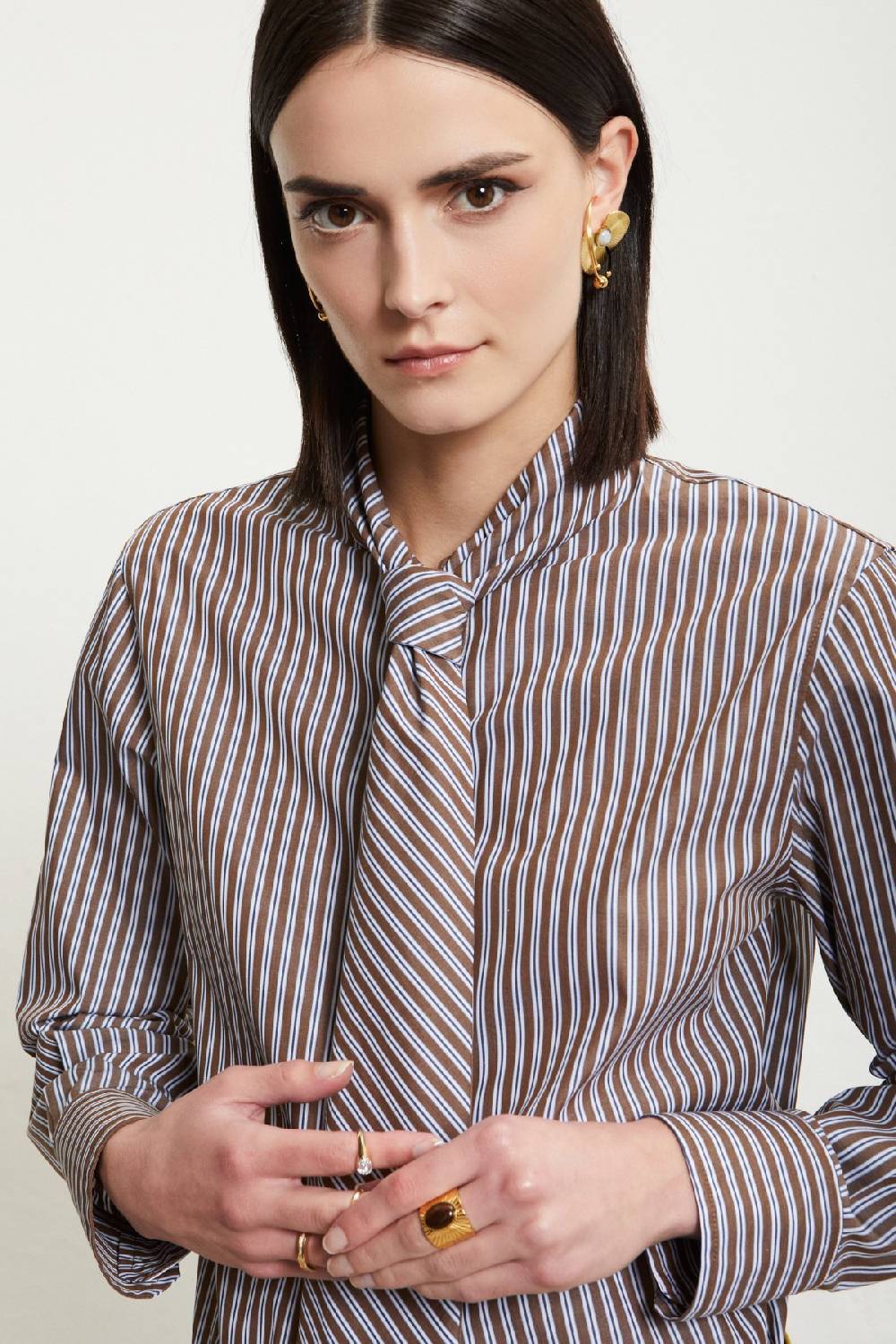 Ottod'Ame Cotton Shirt With Necktie
