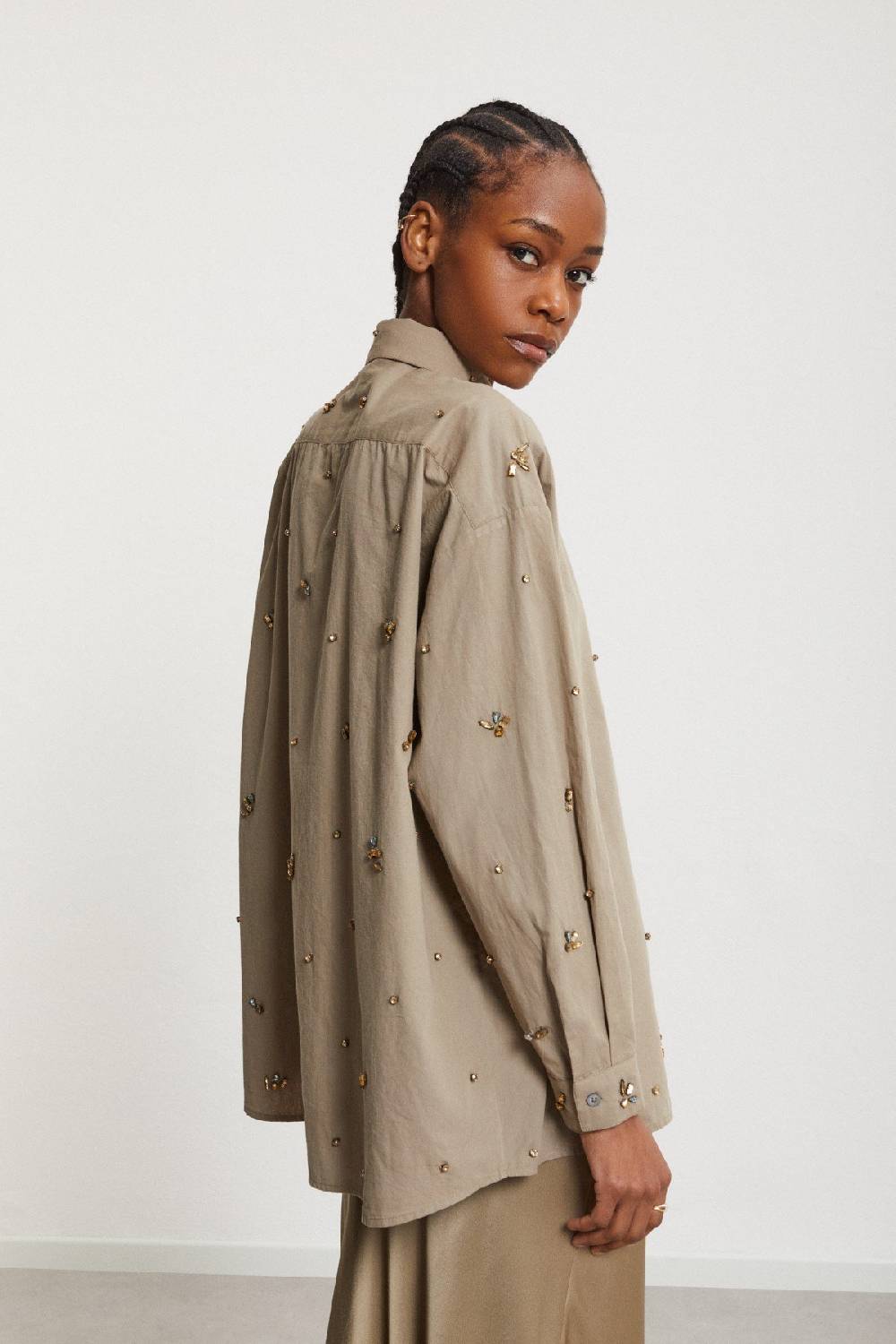 Ottod'Ame Cotton Shirt With Strass