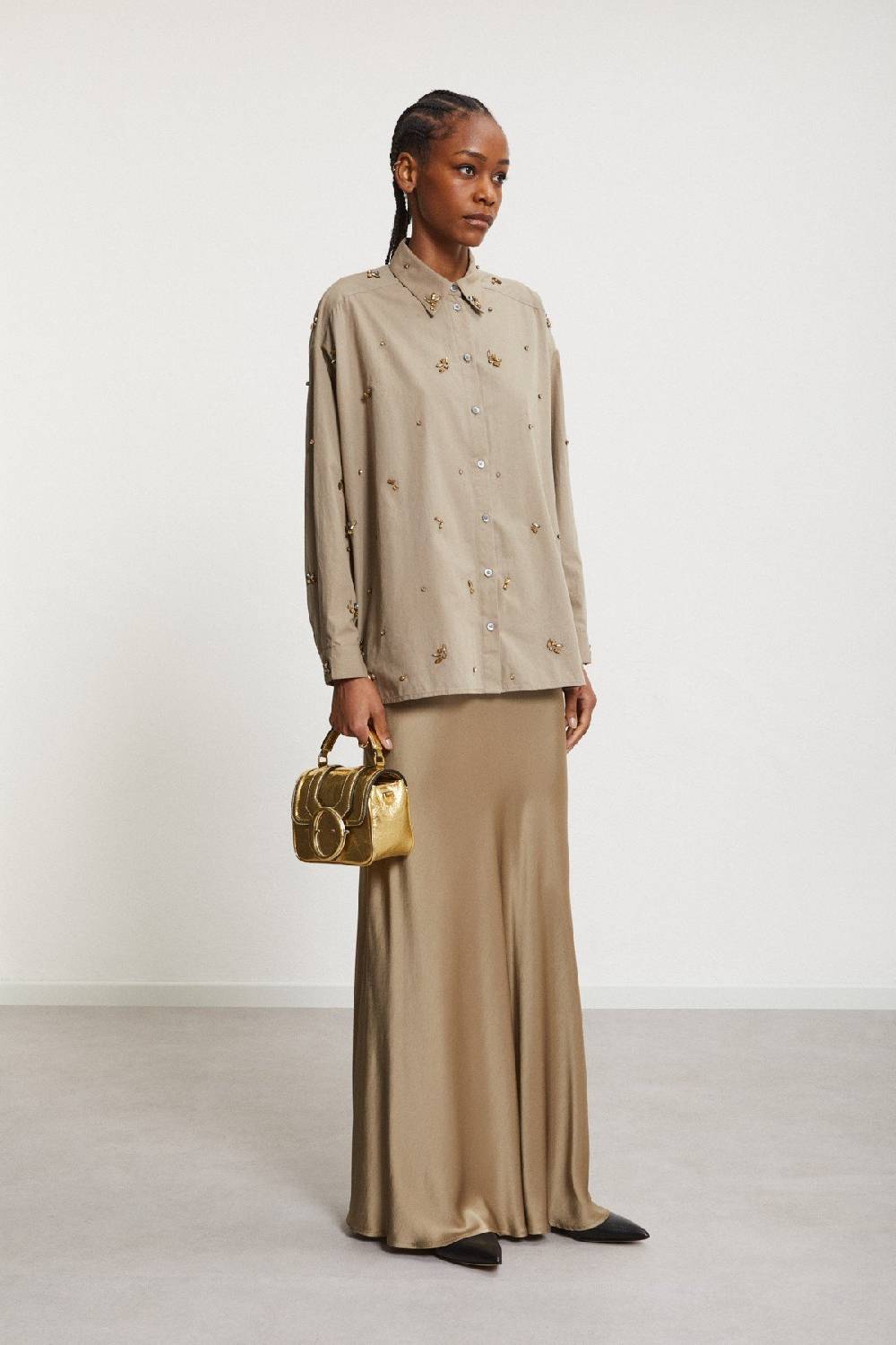 ottod'Ame Cotton shirt with strass