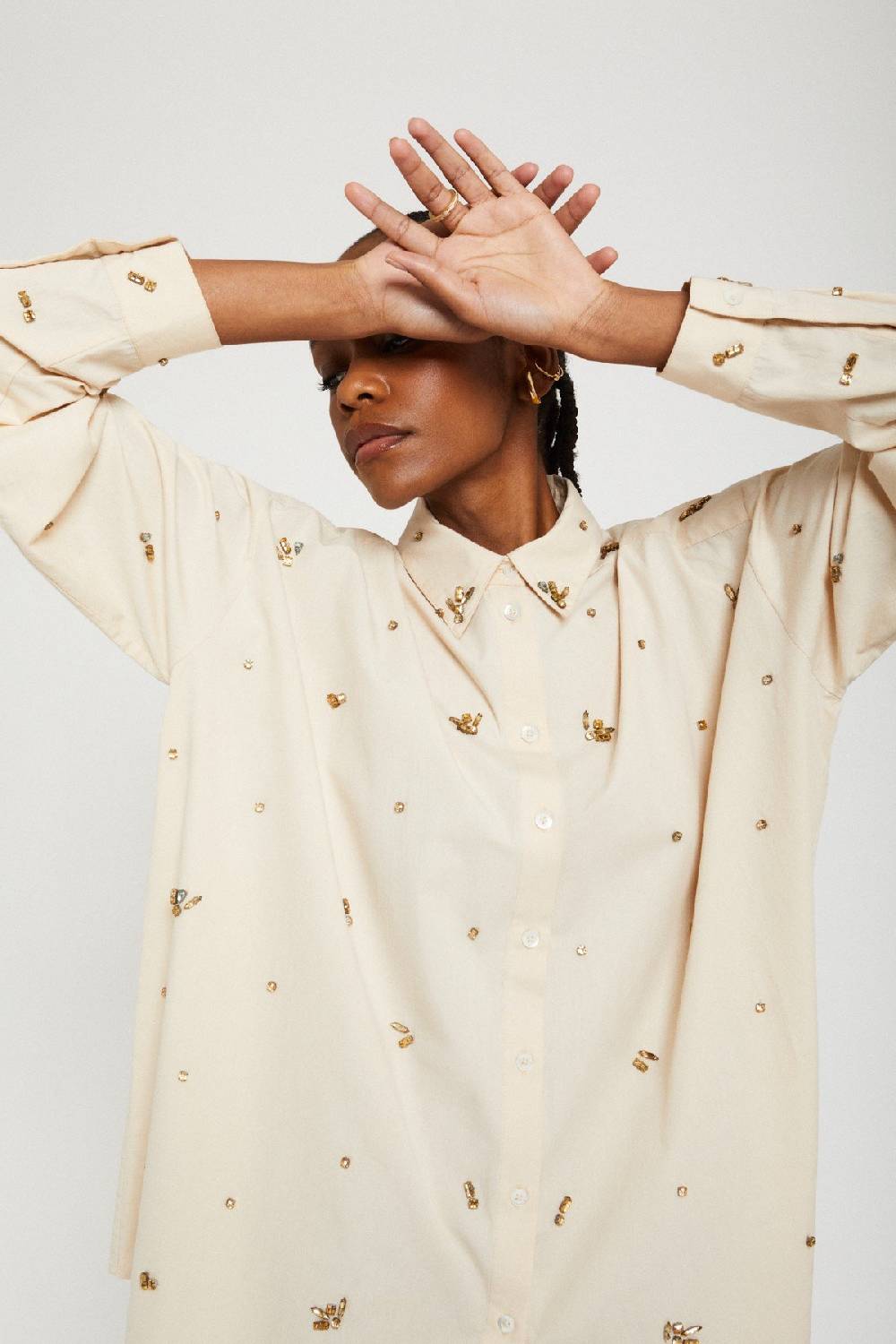 Ottod'Ame Cotton Shirt With Strass