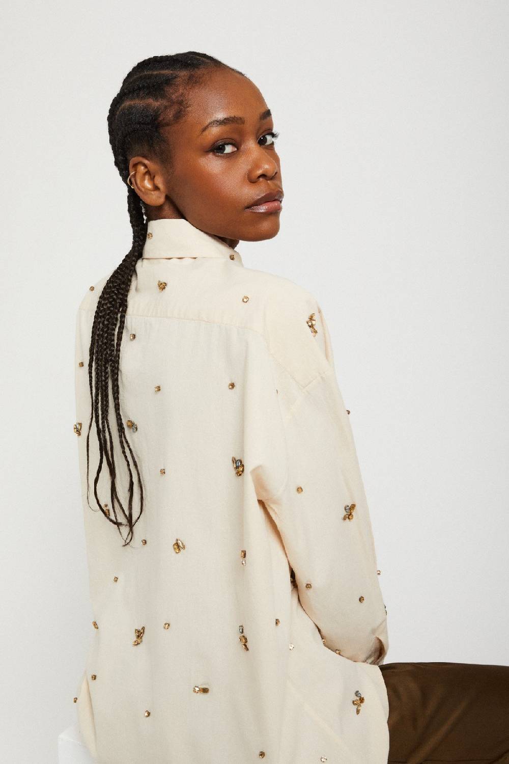 Ottod'Ame Cotton Shirt With Strass