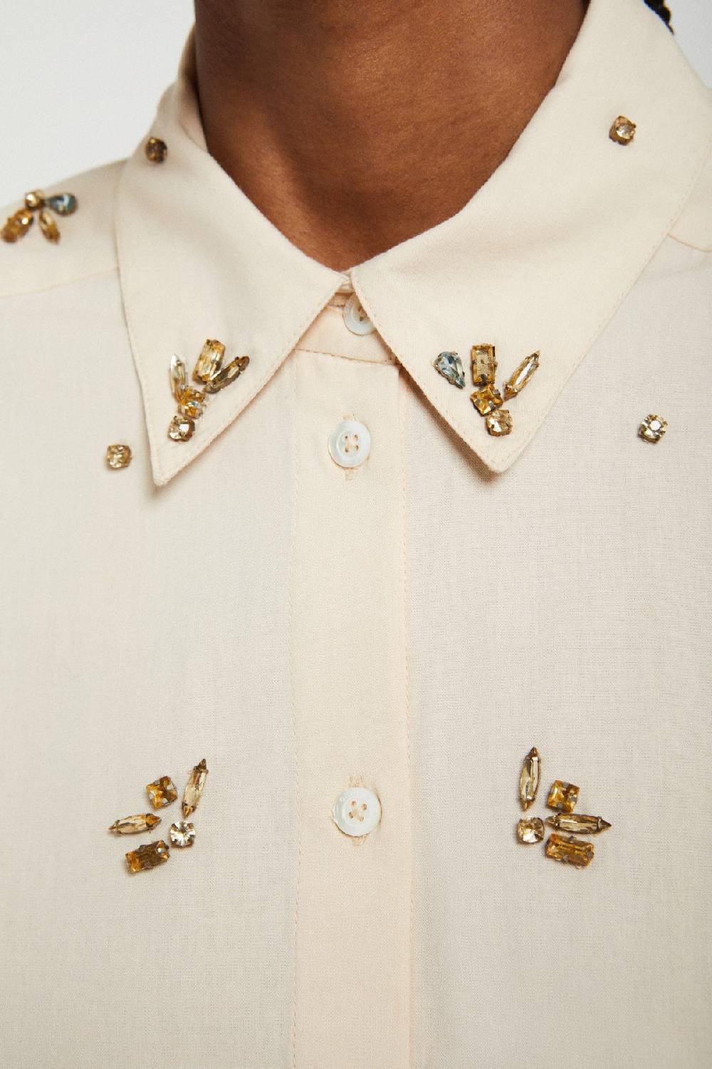Ottod'Ame Cotton Shirt With Strass
