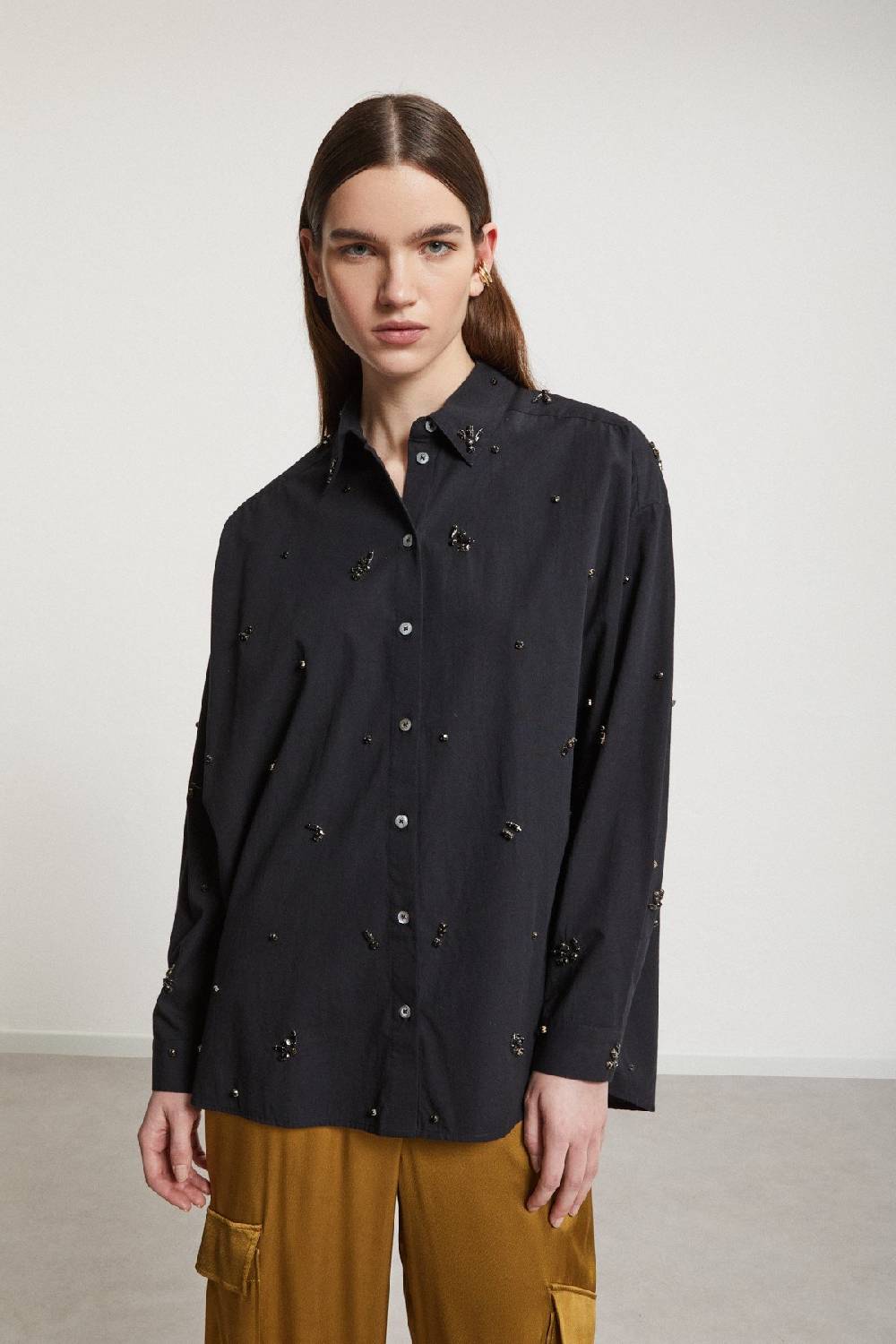 Ottod'Ame Cotton Shirt With Strass