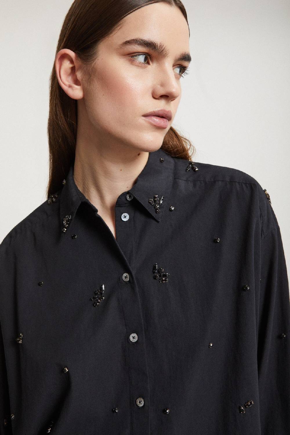Ottod'Ame Cotton Shirt With Strass