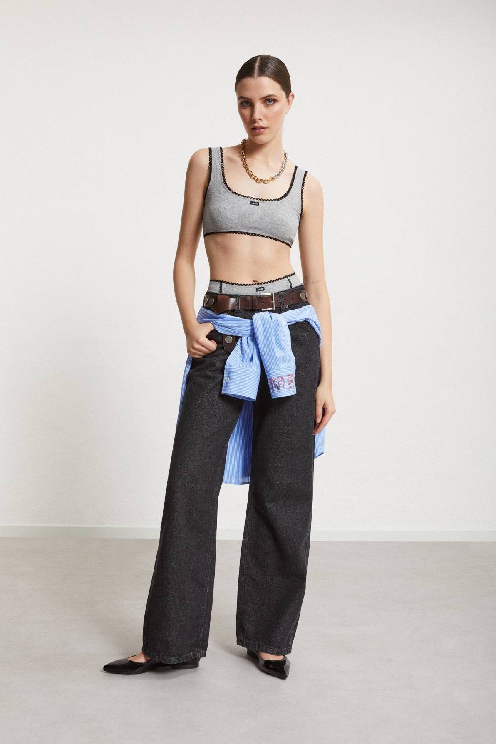 ottod'Ame Cotton shirt with strass