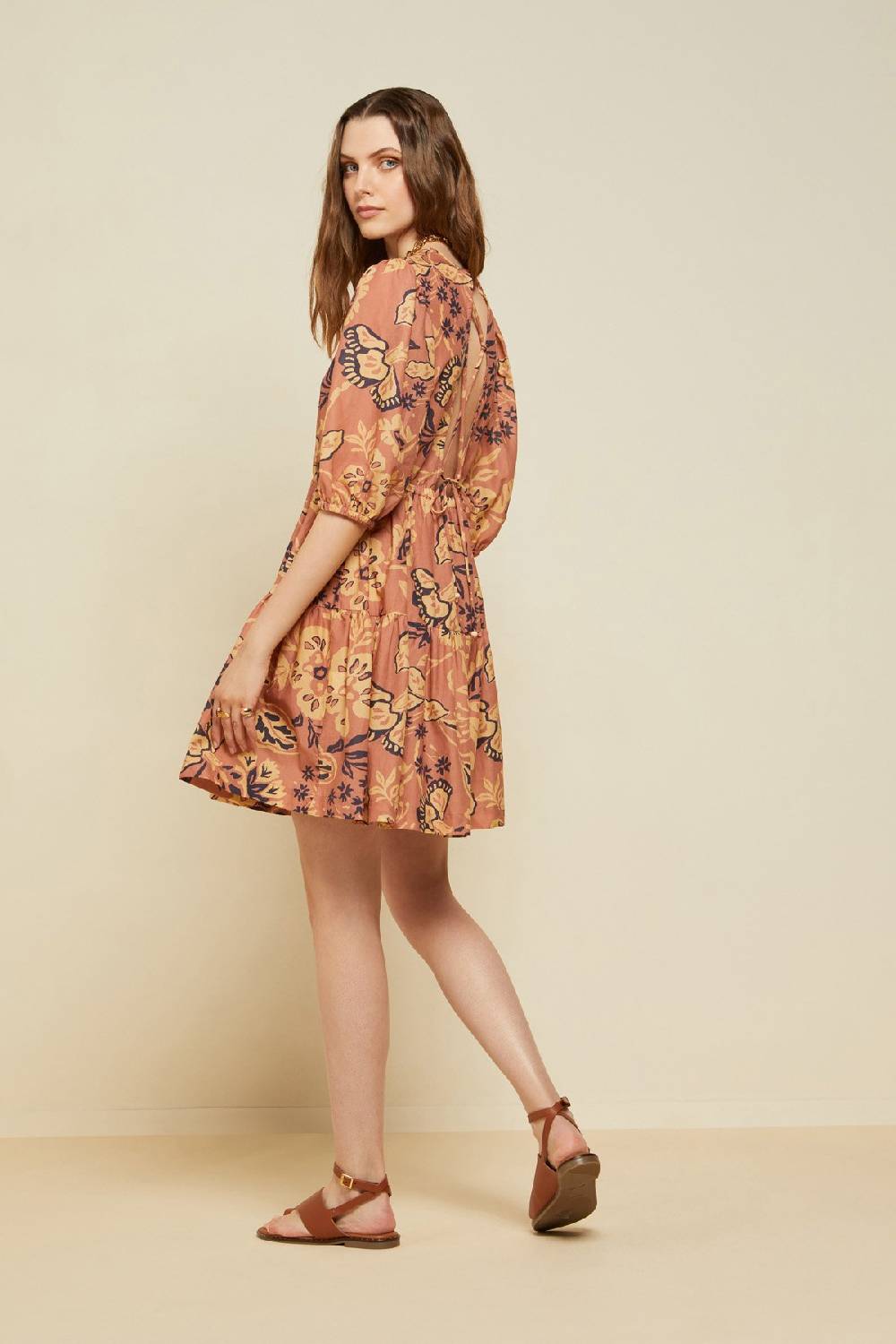 Ottod'Ame Cotton Short Dress With Laces