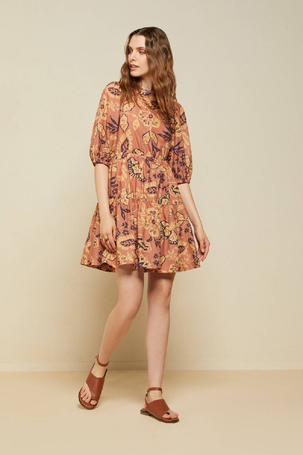 ottod'Ame Cotton short dress with laces