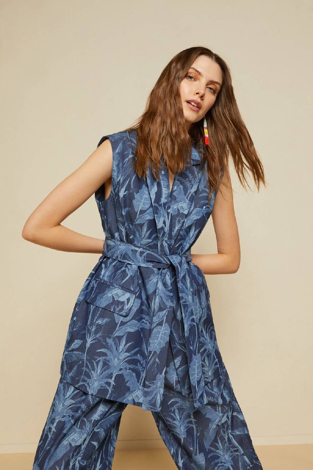 Ottod'Ame Cotton Sleeveless Jacket