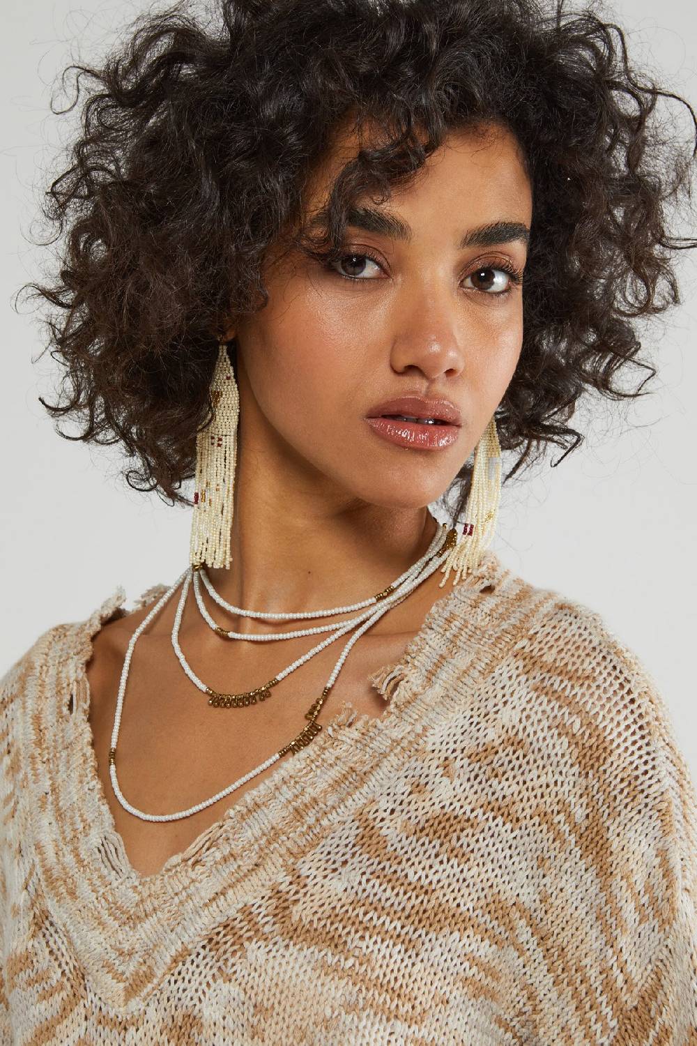 Ottod'Ame Cotton Sweater With Drawn Thread