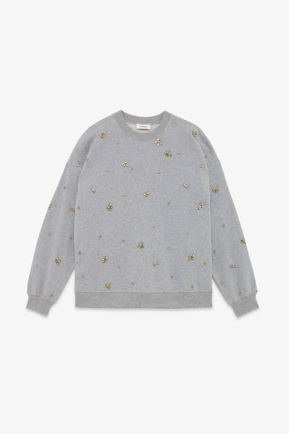 Ottod'Ame Cotton Sweatshirt With Strass