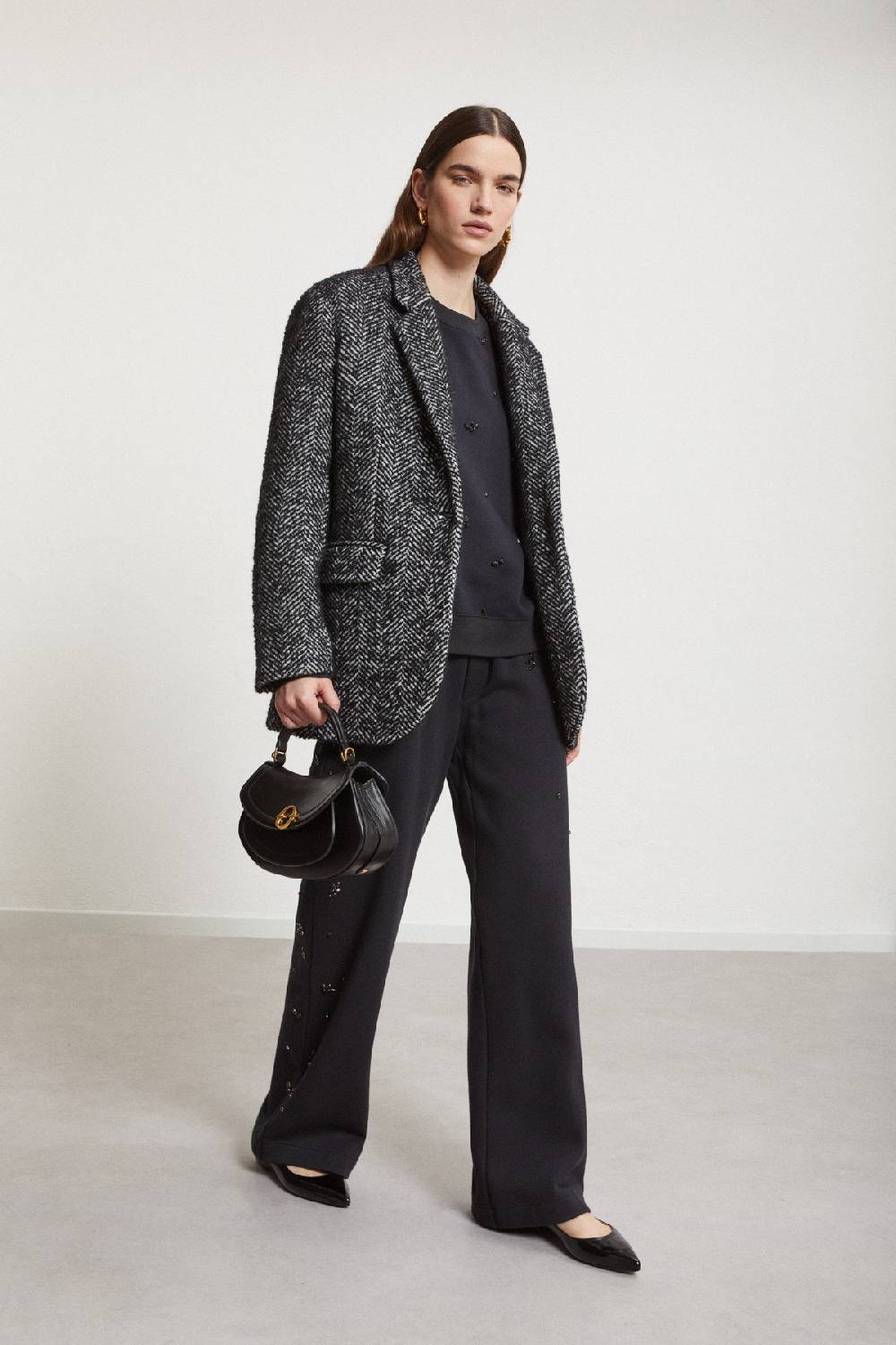 Ottod'Ame Cotton Sweatshirt With Strass