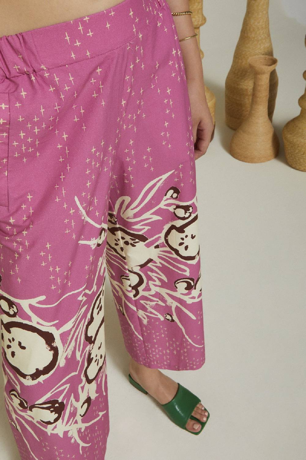 Ottod'Ame Cotton Wide Trousers