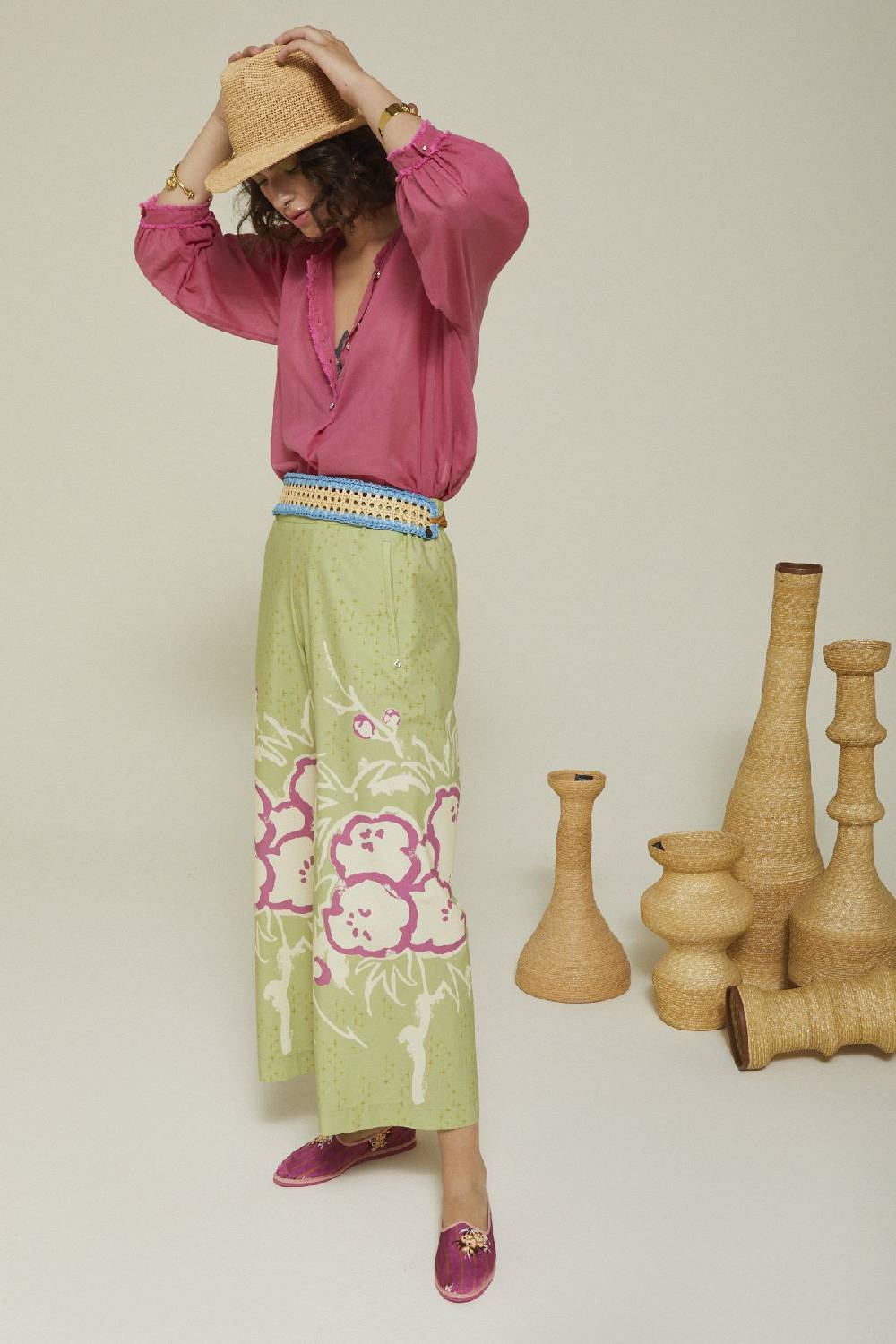 Ottod'Ame Cotton Wide Trousers