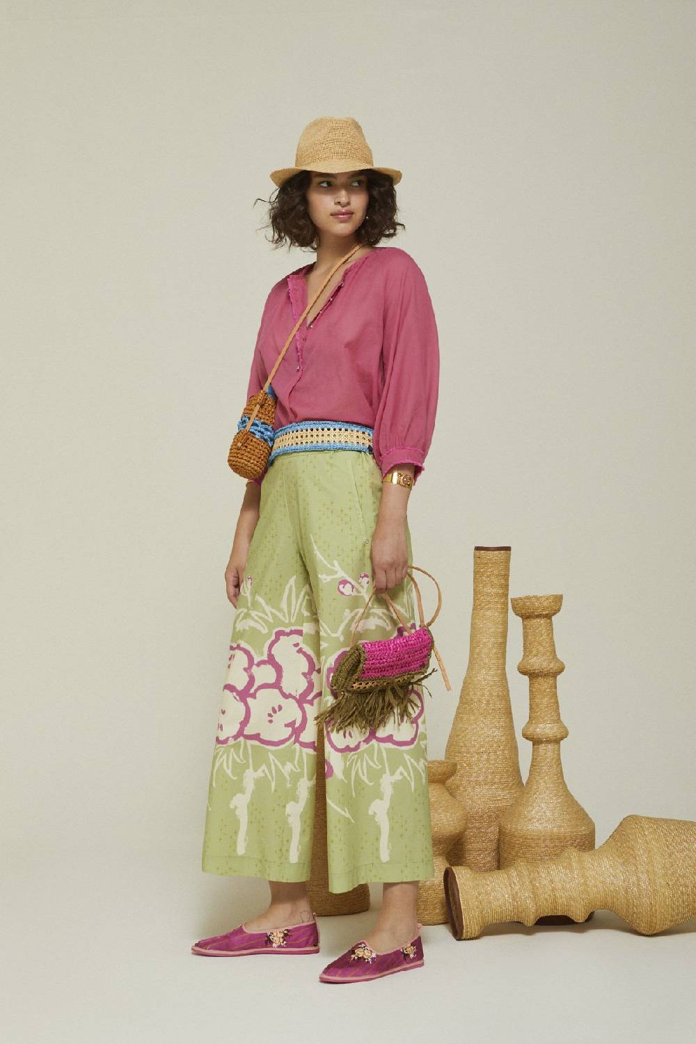 ottod'Ame Cotton wide trousers