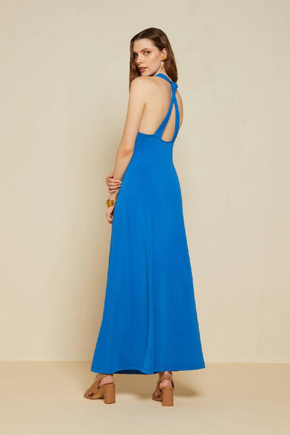 Ottod'Ame Criss-crossed Long Dress