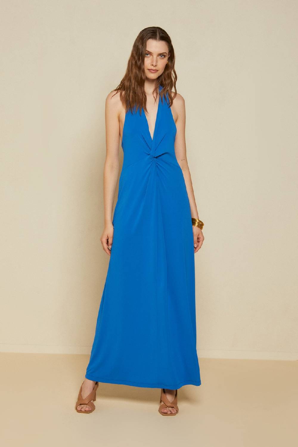 ottod'Ame Criss-crossed long dress