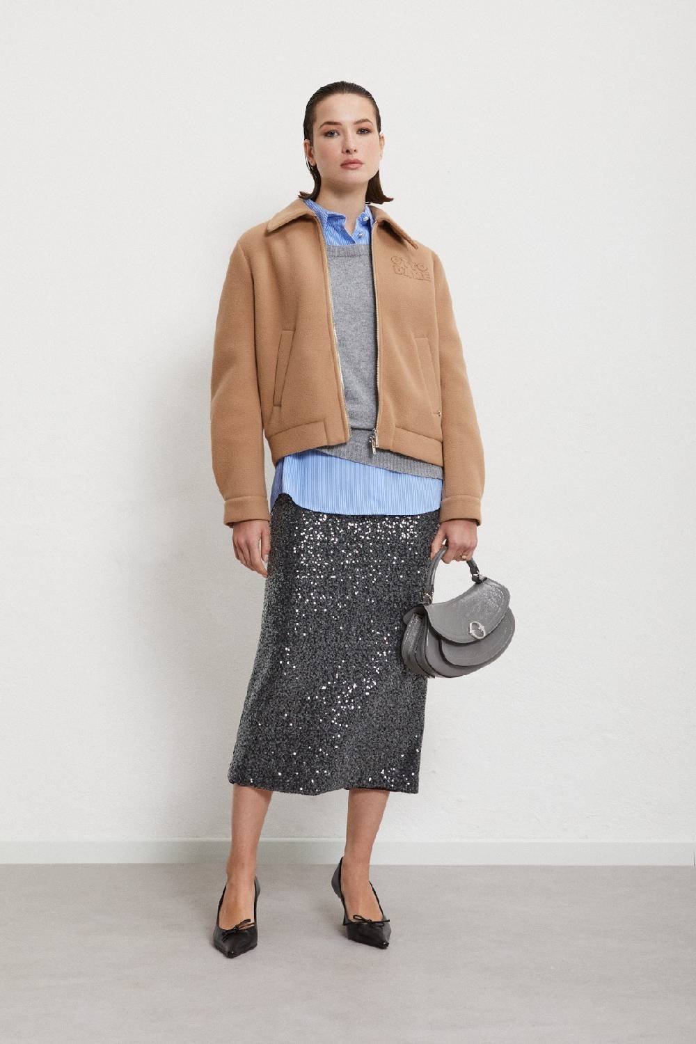 Ottod'Ame Cropped Jacket With Embroidery