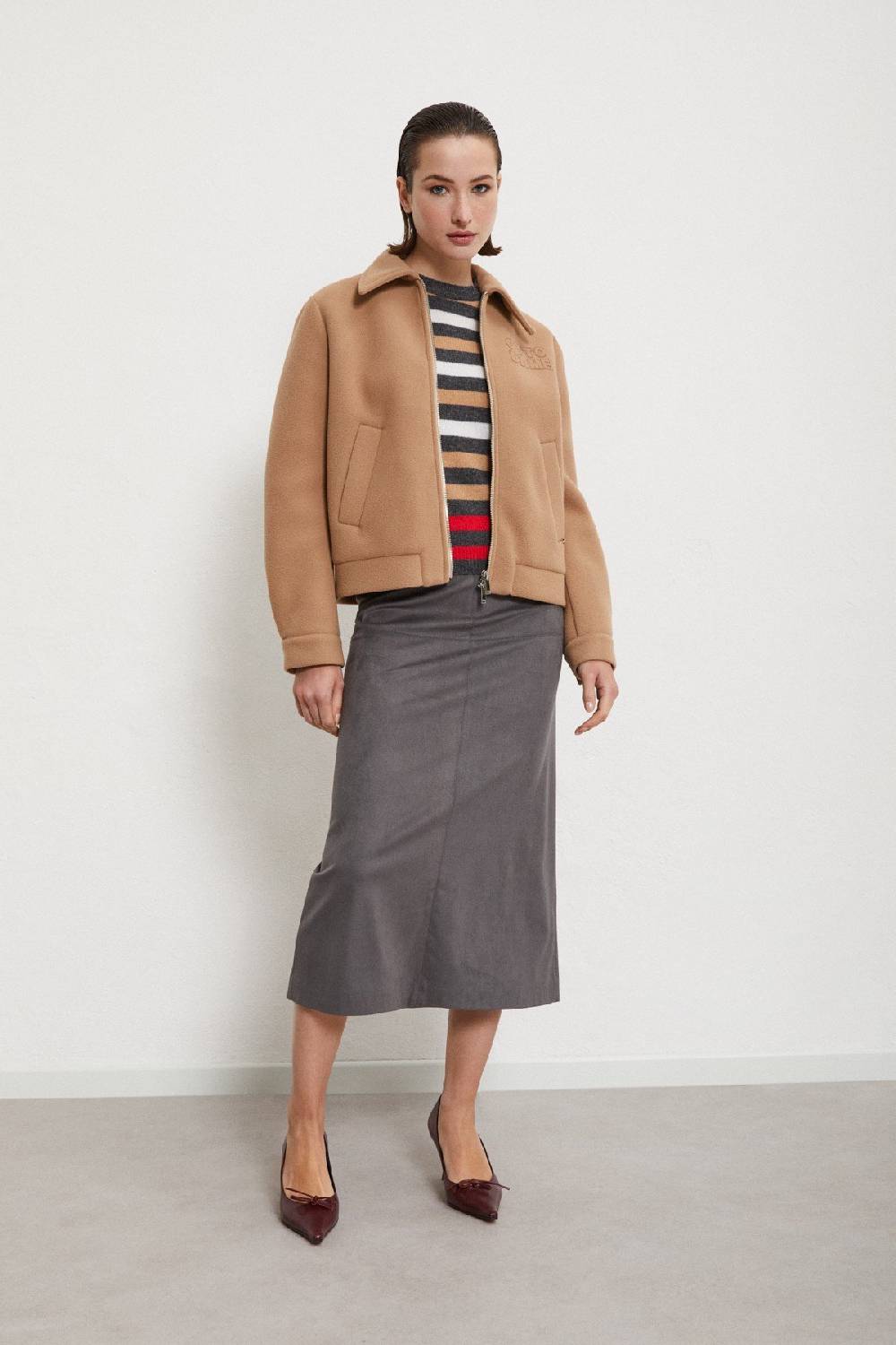 ottod'Ame Cropped jacket with embroidery