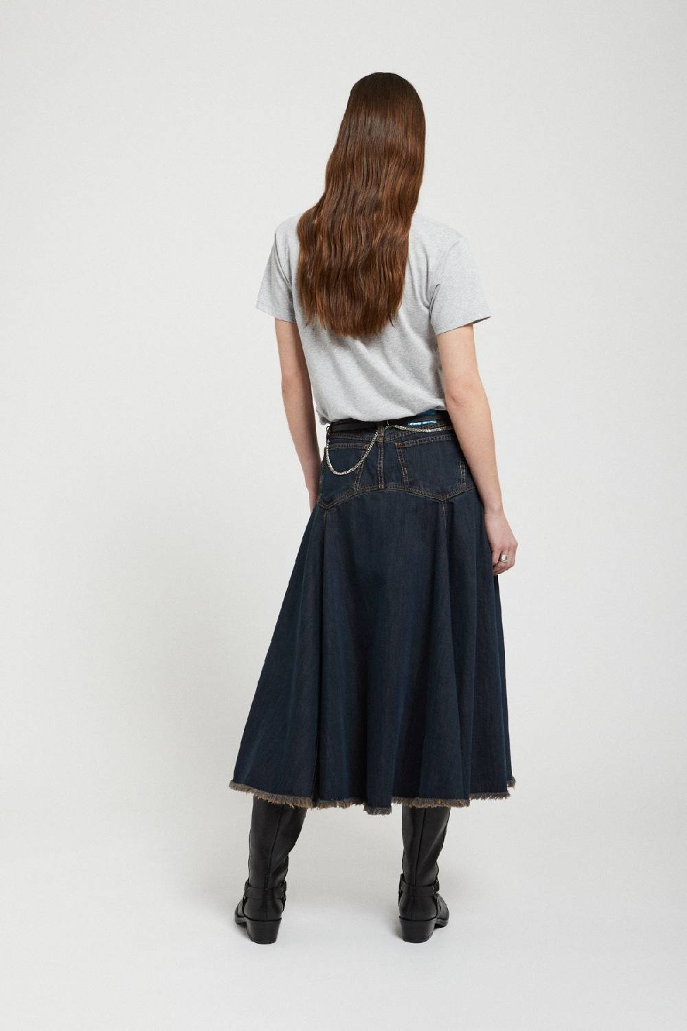 Ottod'Ame Denim Full Skirt