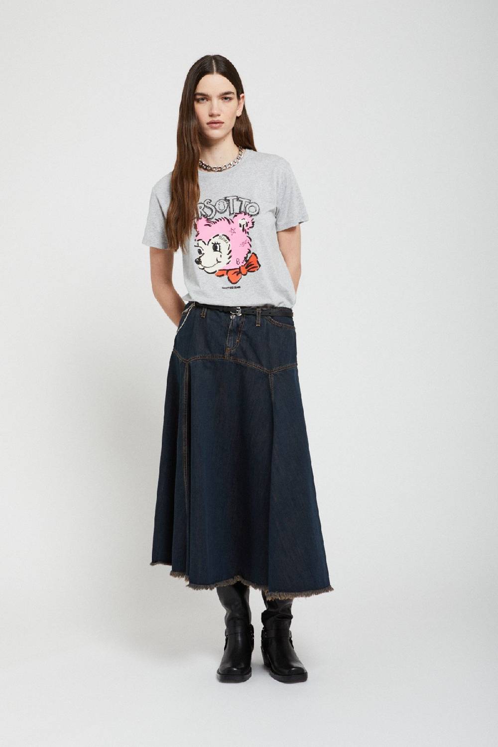 ottod'Ame Denim full skirt