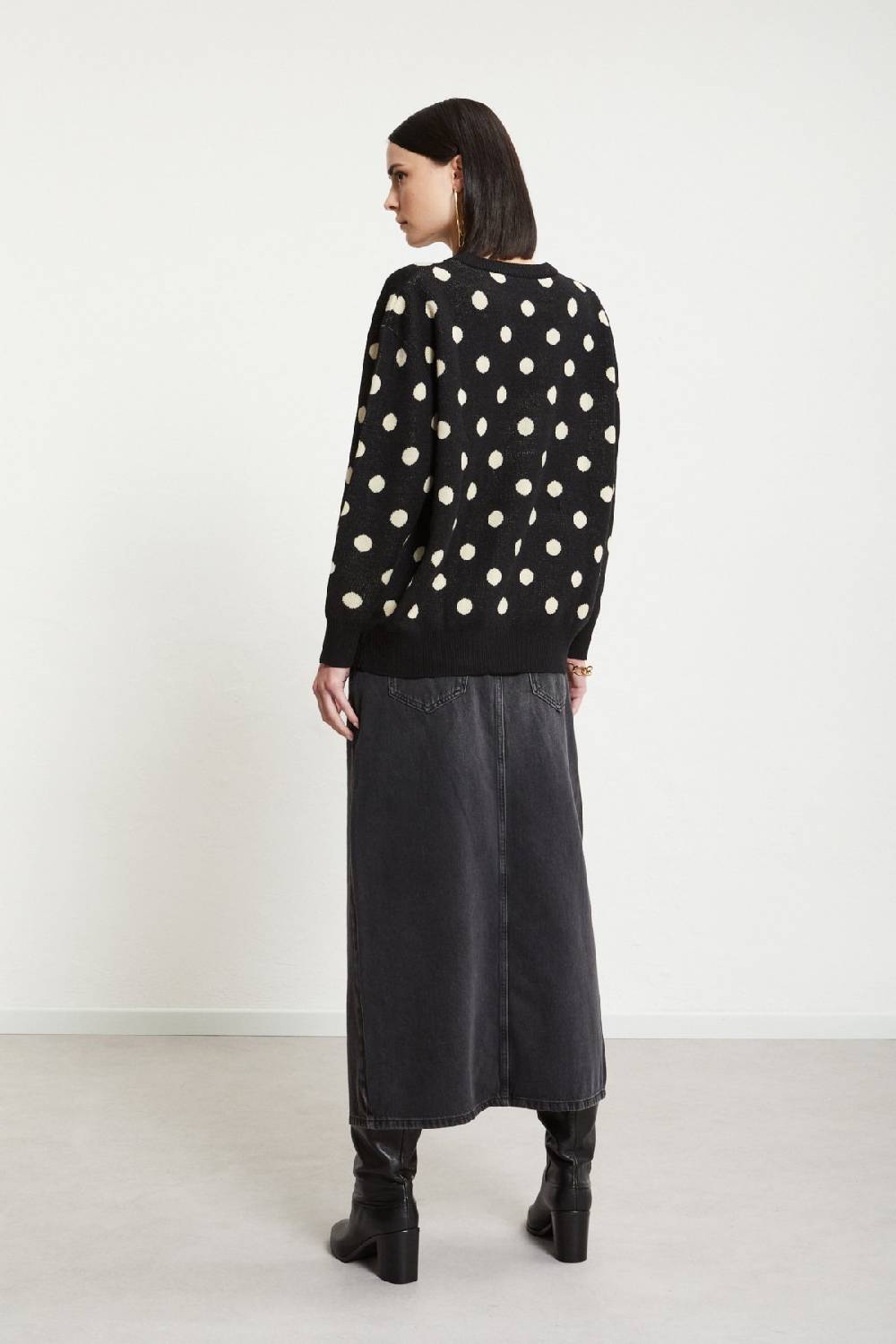 Ottod'Ame Denim Long Skirt