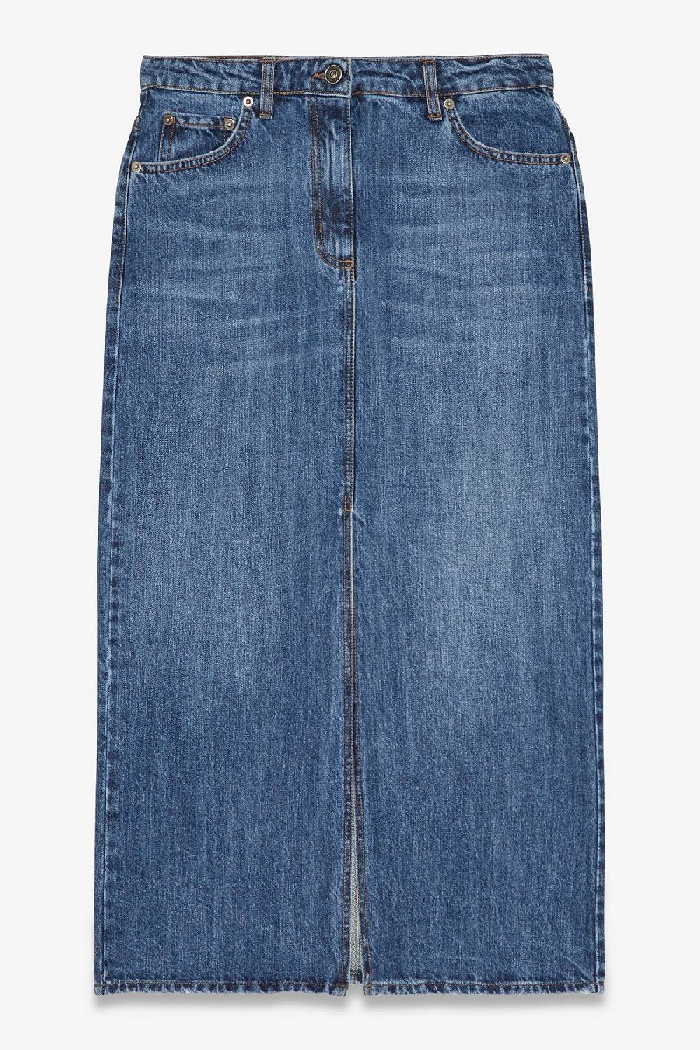 Ottod'Ame Denim Midi Skirt