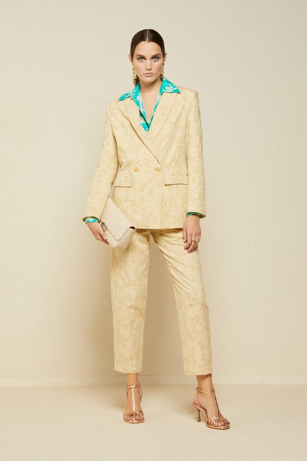 Ottod'Ame Double-breasted Jacket With Embroidery