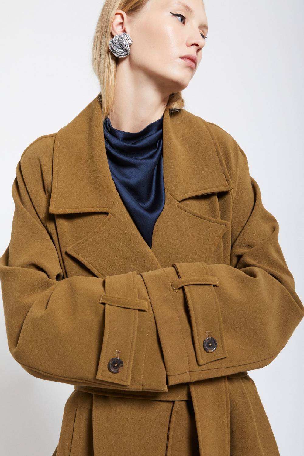 Ottod'Ame Double-breasted Trench With Sash