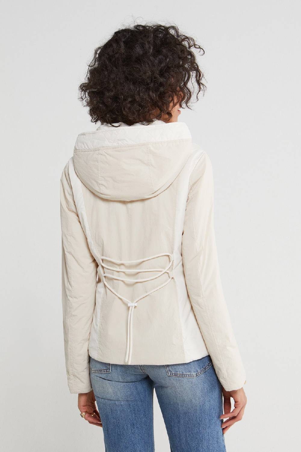 Ottod'Ame Down Jacket With Hood And Rear Laces