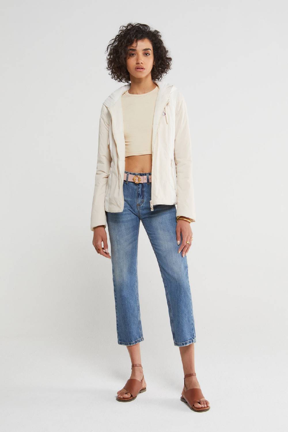 ottod'Ame Down jacket with hood and rear laces