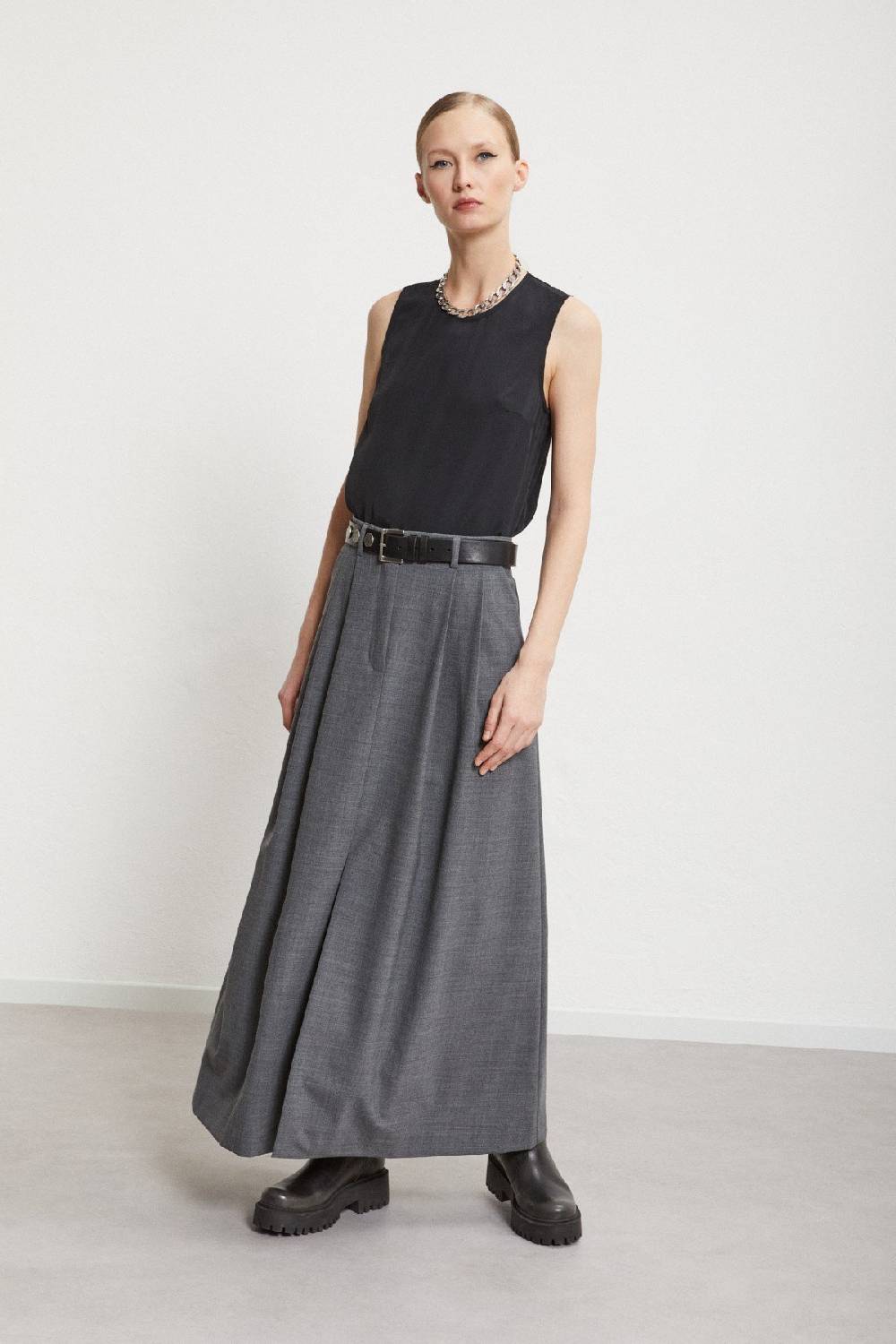 Ottod'Ame Flared Long Skirt