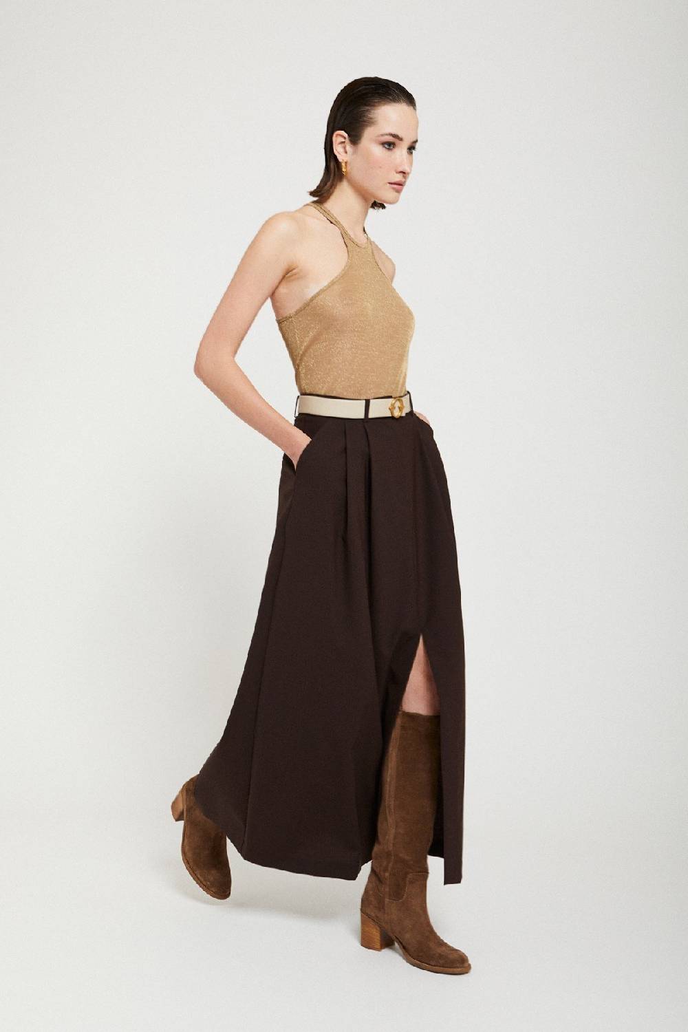 Ottod'Ame Flared Long Skirt