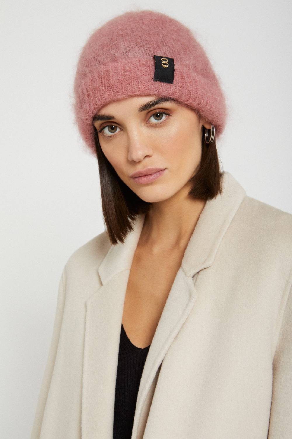 Ottod'Ame Fluffy Beanie Hat