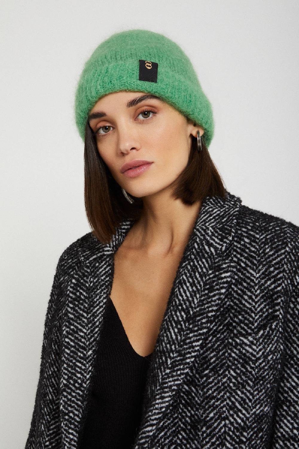 Ottod'Ame Fluffy Beanie Hat