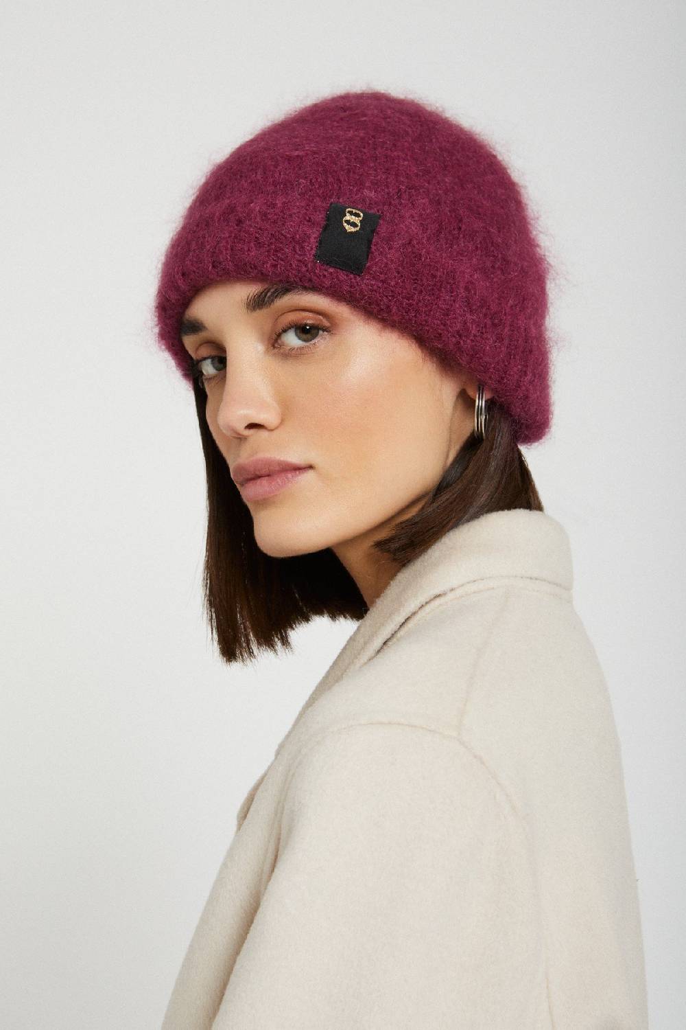 Ottod'Ame Fluffy Beanie Hat