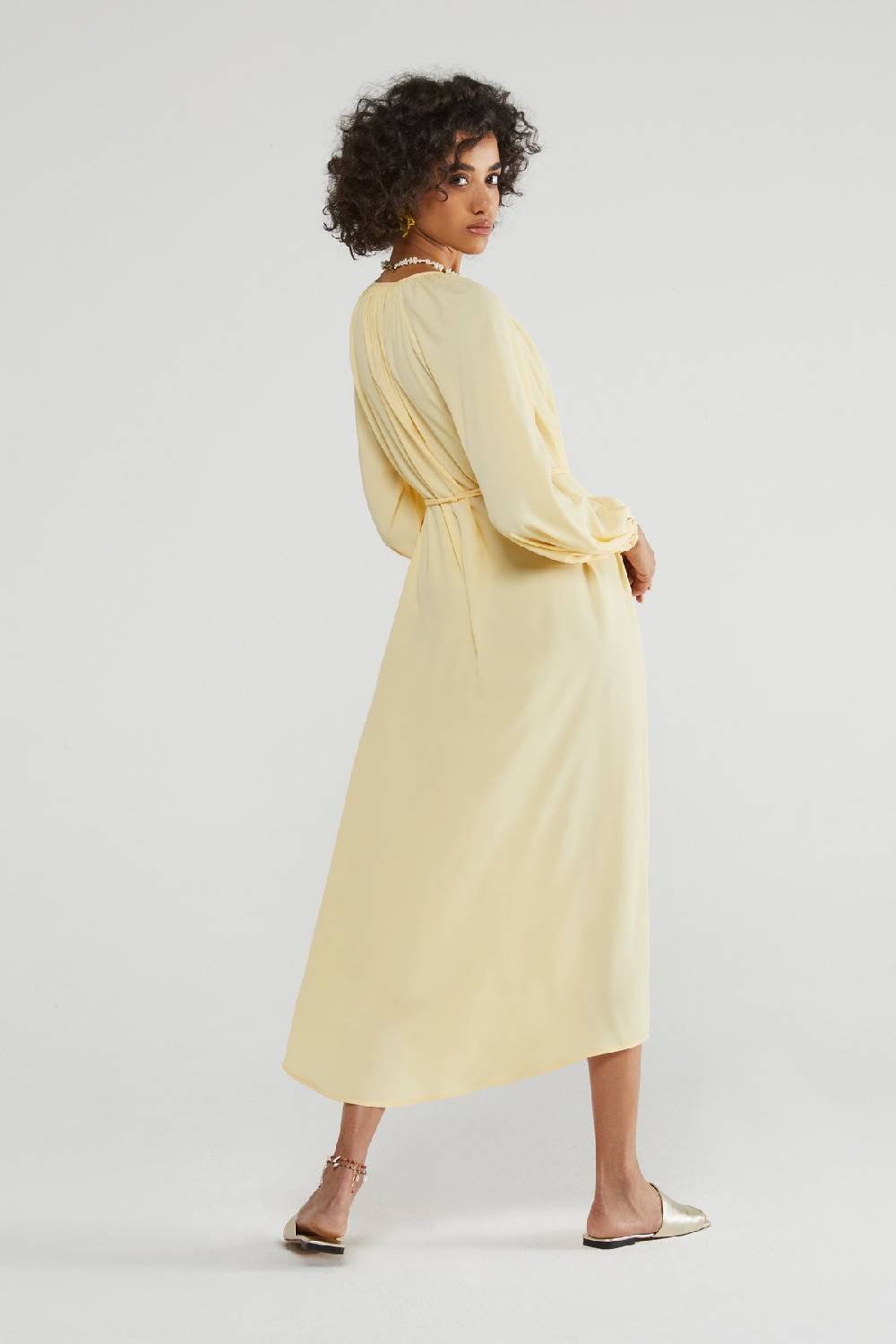 Ottod'Ame Fluid Silk Blend Midi Dress