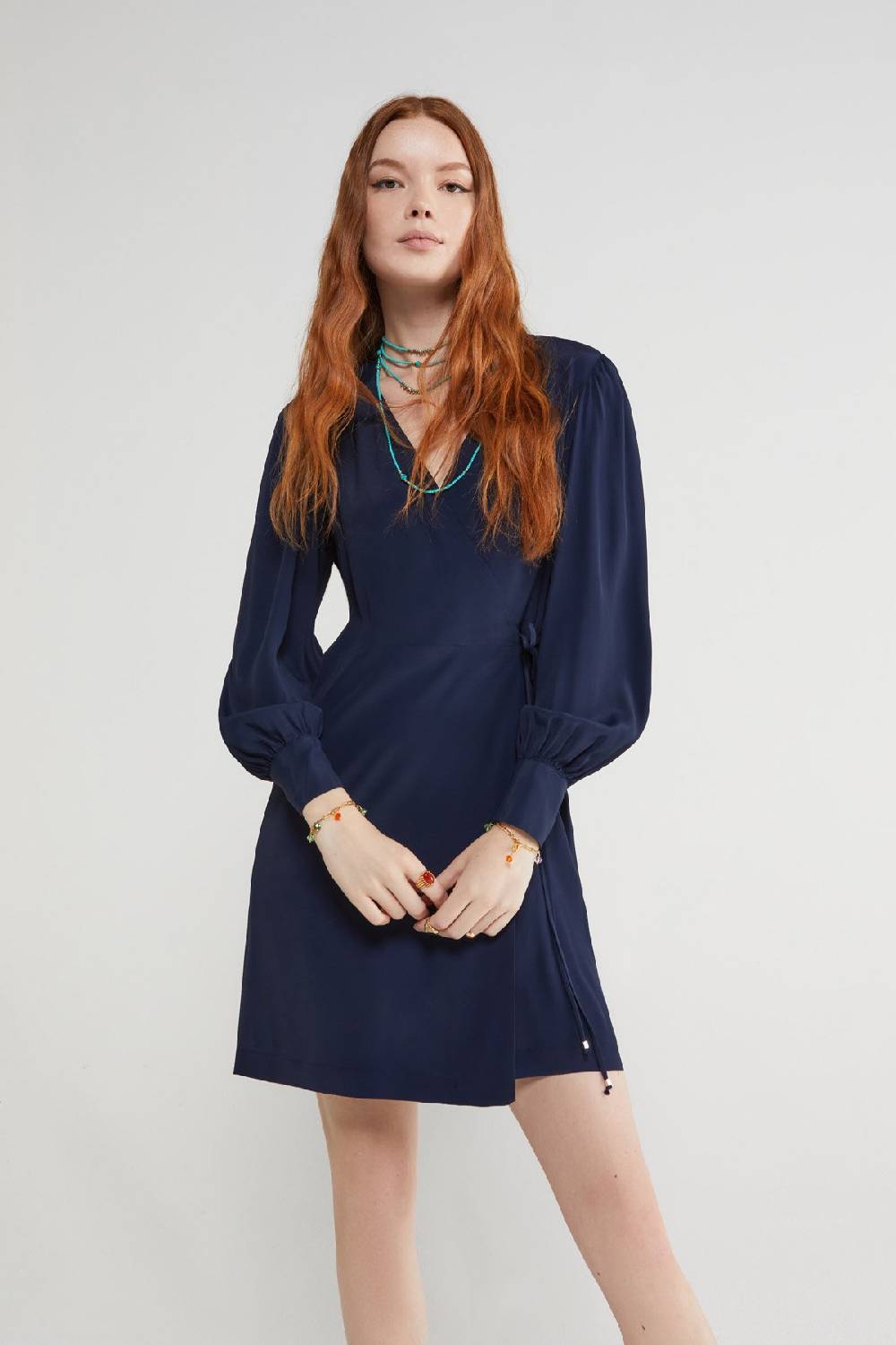 Ottod'Ame Fluid Silk Blend Short Dress