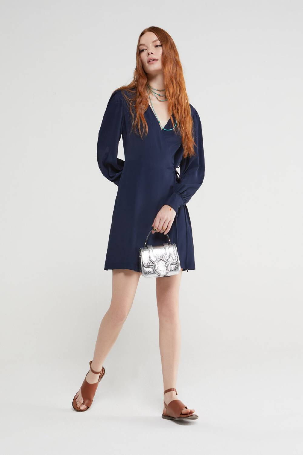 ottod'Ame Fluid silk blend short dress