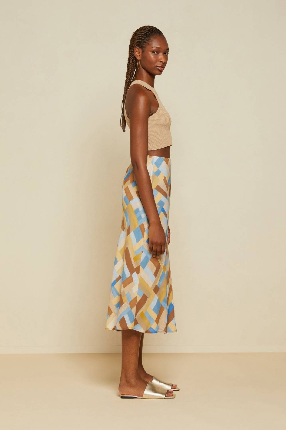 Ottod'Ame Fluid Viscose Skirt