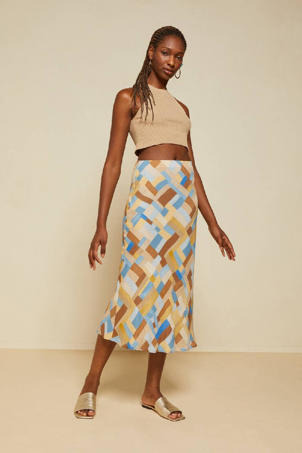 ottod'Ame Fluid viscose skirt