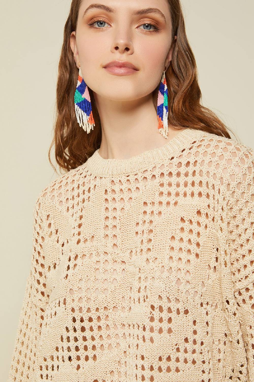 Ottod'Ame Fretworked Sweater