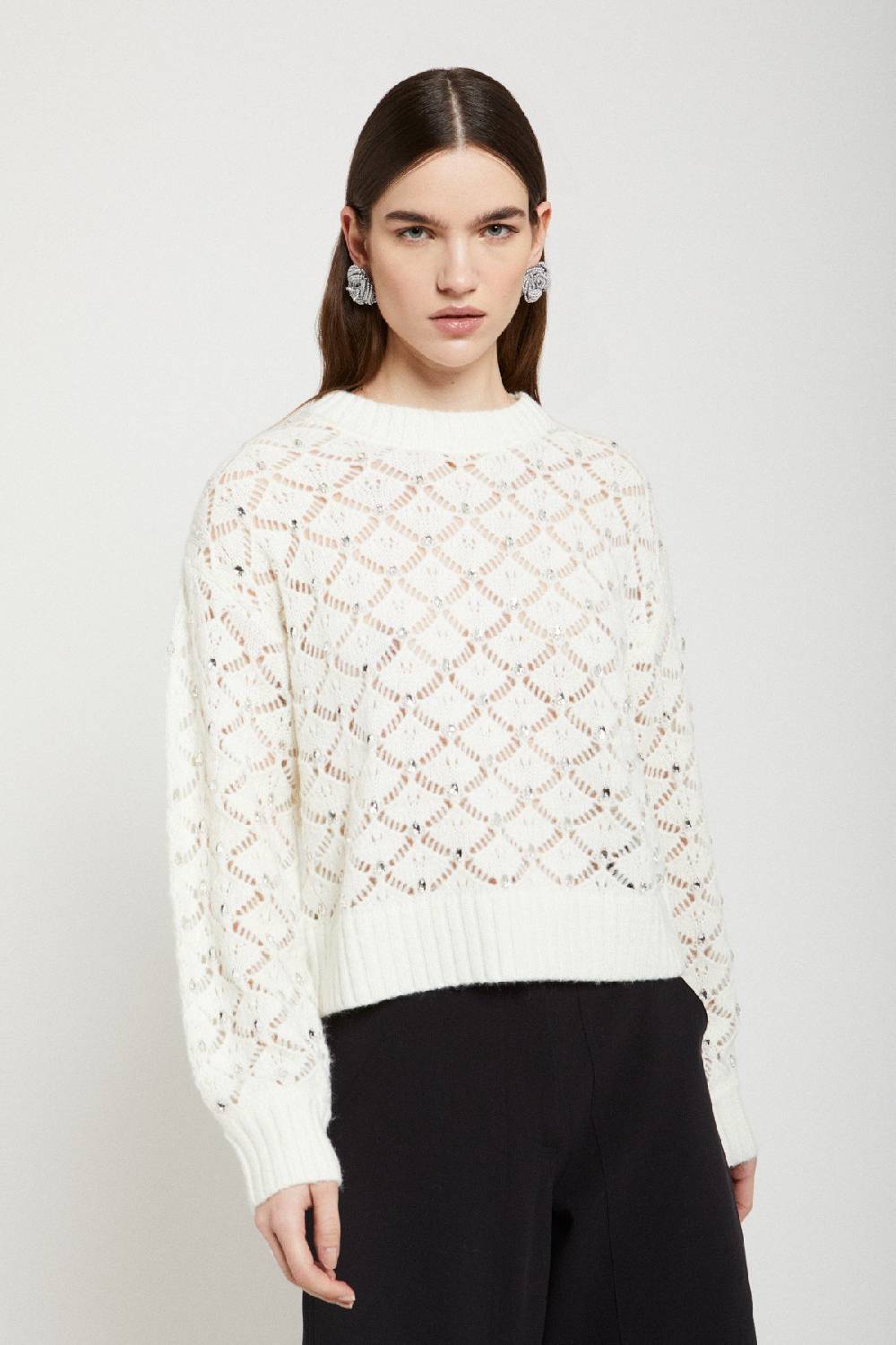 Ottod'Ame Fretworked Sweater