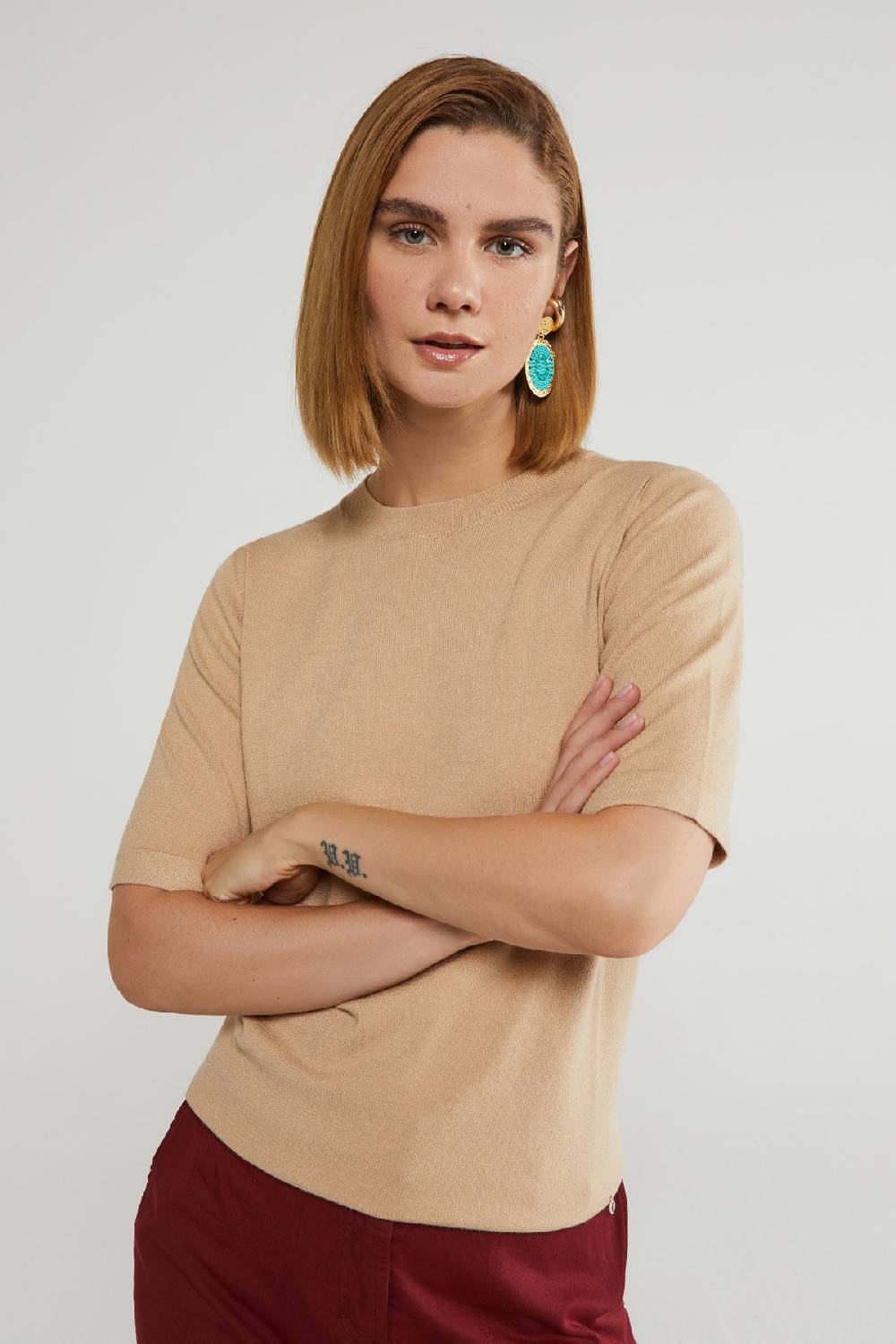 Ottod'Ame Half-sleeve Sweater