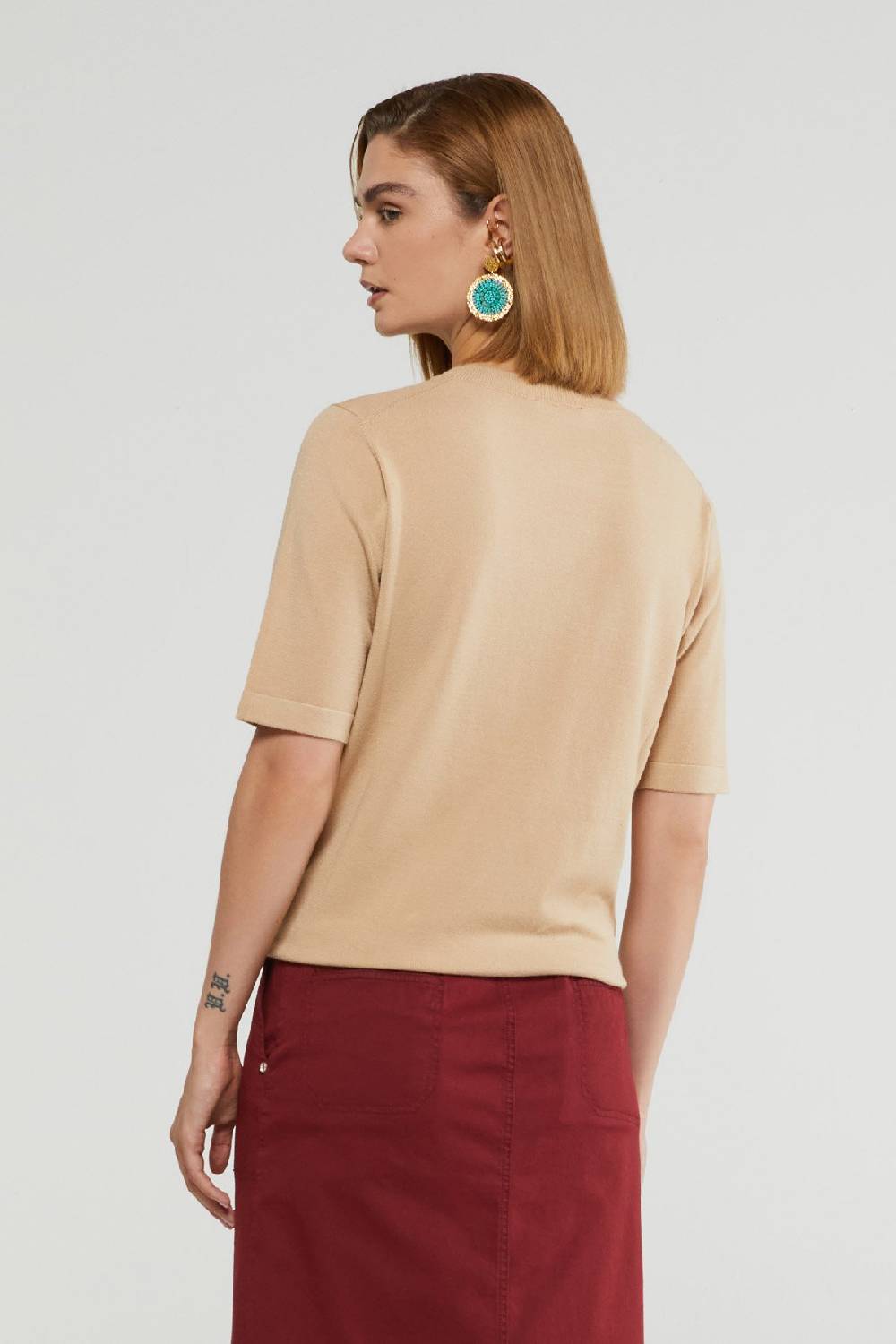 Ottod'Ame Half-sleeve Sweater