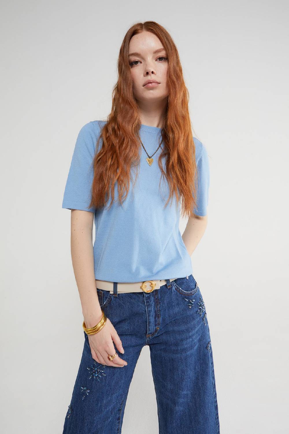 Ottod'Ame Half-sleeve Sweater